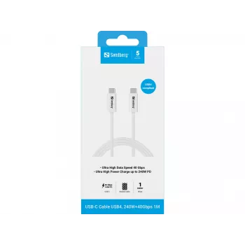 Laidas Sandberg USB-C>C USB4 240W 40Gbps 1M
