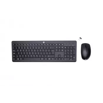 Belaidės pelės ir klaviatūros rinkinys HP 230 pilno dydžio juodos spalvos