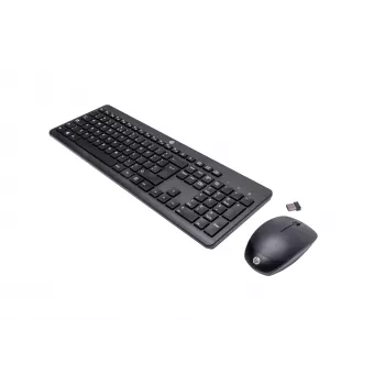 Belaidės pelės ir klaviatūros rinkinys HP 230 pilno dydžio juodos spalvos
