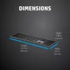 HP 975 dviejų režimų belaidė klaviatūra, pilno dydžio, mechaninė, QWERTY