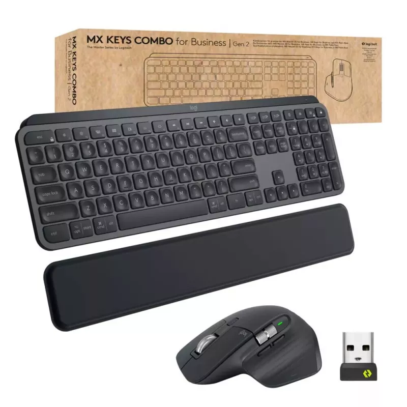 Klaviatūros ir pelės rinkinys Logitech MX Keys Combo for Business Gen 2