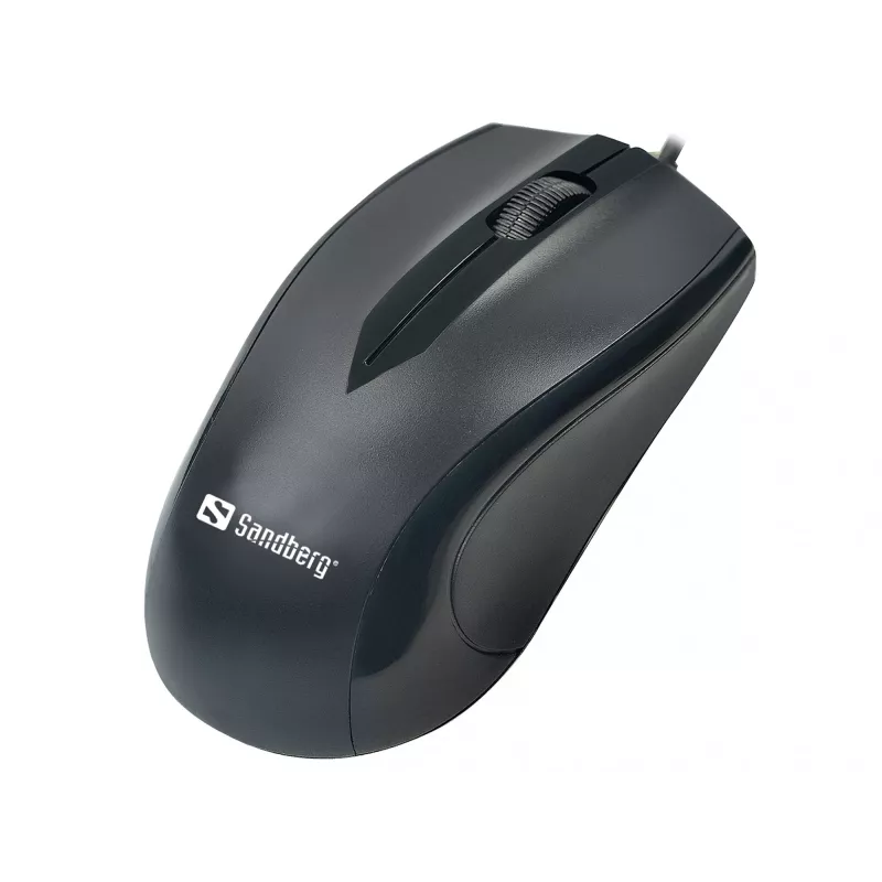 „Sandberg“ USB pelė, dešiniarankiams, optinė, USB Type-A, 1200 DPI, juoda