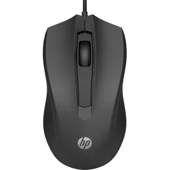 HP laidinė pelė 100, abiem rankoms tinkama, optinė, USB Type-A, 1600 DPI, juoda