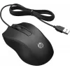 HP laidinė pelė 100, abiem rankoms tinkama, optinė, USB Type-A, 1600 DPI, juoda