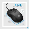 HP laidinė pelė 100, abiem rankoms tinkama, optinė, USB Type-A, 1600 DPI, juoda