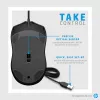 HP laidinė pelė 100, abiem rankoms tinkama, optinė, USB Type-A, 1600 DPI, juoda