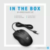 HP laidinė pelė 100, abiem rankoms tinkama, optinė, USB Type-A, 1600 DPI, juoda