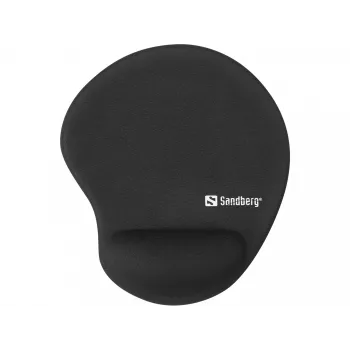 Sandberg Gel pelėpad Wrist Rest BULK, Juoda, Vienspalvis, Riešo atrama, Neslystanti pagrindas