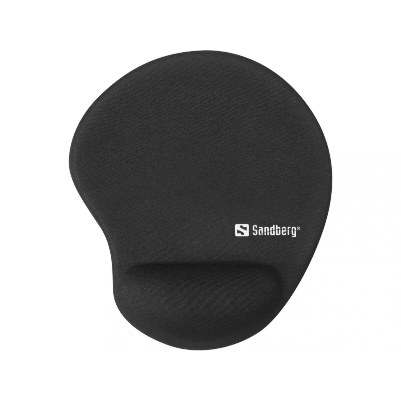 Sandberg Gel pelėpad Wrist Rest BULK, Juoda, Vienspalvis, Riešo atrama, Neslystanti pagrindas
