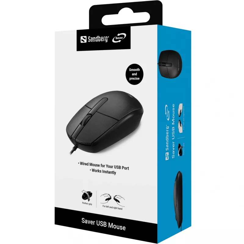 Pelė Sandberg Saver USB abiem rankoms tinkama USB Type-A