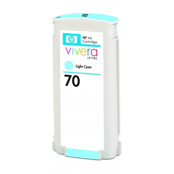 Kasetė HP 70 Šviesiai Žydra C9390A 130 ml