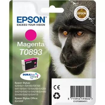 Epson Monkey Singlepack Magenta T0893 DURABrite Ultra rašalas