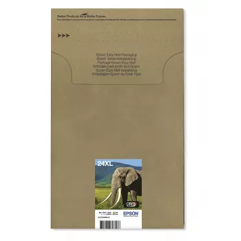 Epson daugialypė pakuotė 6 spalvų 24XL EasyMail, juoda, žydra, šviesiai žydra, purpurinė, šviesiai purpurinė, geltona, Epson, didelės (XL) talpos, 10 ml, 8,7 ml, 55,7 ml