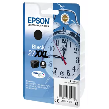 Epson Žadintuvas Vienos pakuotės Juodas 27XXL DURABrite Ultra Rašalas