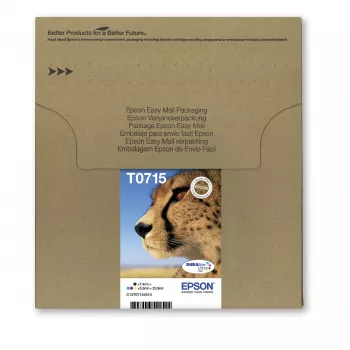 Epson Multipack 4-colours T071 EasyMail, Standard Yield, Juoda, Žydra, Magenta, Geltona, 7.4 ml, 5.5 ml, 1 vnt., Multi pack