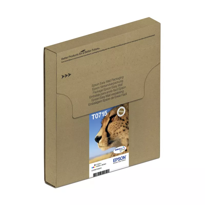 Epson Multipack 4-colours T071 EasyMail, Standard Yield, Juoda, Žydra, Magenta, Geltona, 7.4 ml, 5.5 ml, 1 vnt., Multi pack