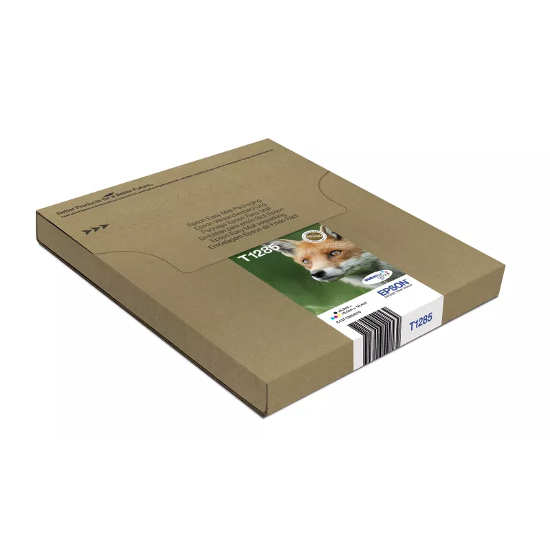 Rašaliniai daugkartiniai kasetės rinkiniai Epson Fox T128 EasyMail — 4 spalvos (juoda 5,9 ml; žydra/purpurinė/geltona 3,5 ml)