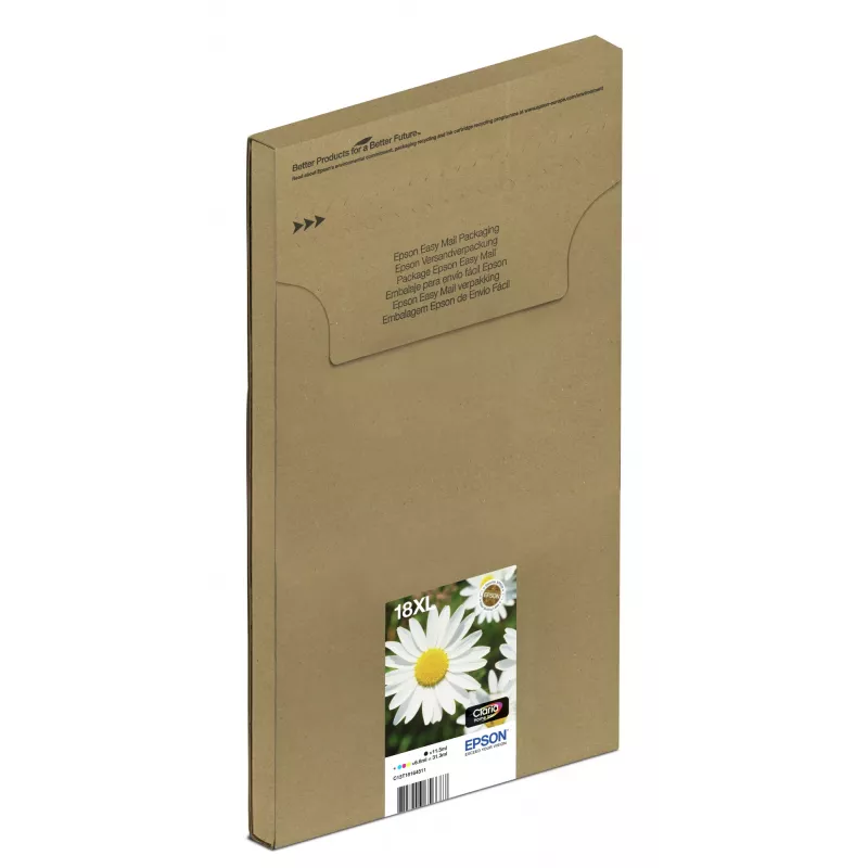 Epson Daisy Multipack 4-colours 18XL EasyMail, High (XL) Yield, Juoda, Žydra, Magenta, Geltona, 11.5 ml, 6.6 ml, 1 vnt., Multi pack