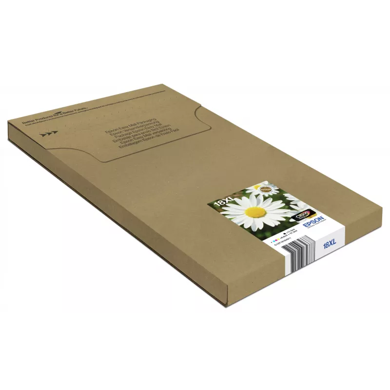 Epson Daisy Multipack 4-colours 18XL EasyMail, High (XL) Yield, Juoda, Žydra, Magenta, Geltona, 11.5 ml, 6.6 ml, 1 vnt., Multi pack