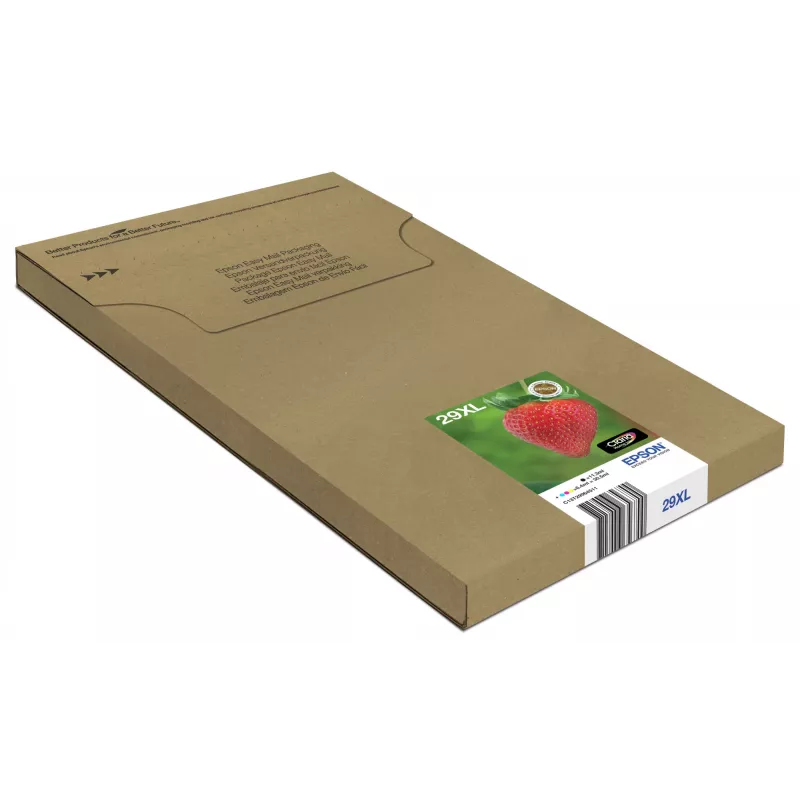 Epson Strawberry daugiapakas 4 spalvų 29XL EasyMail, didelės talpos (XL), juoda, žydra, purpurinė, geltona, 11,3 ml, 6,4 ml, 1 vnt., kelių pakuotė