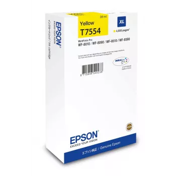 Epson WF-8xxx serijos rašalo kasetė XL geltona didelio našumo 4000 puslapių