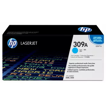 HP 309A Žydra Originali LaserJet tonerio kasetė 1 vnt.
