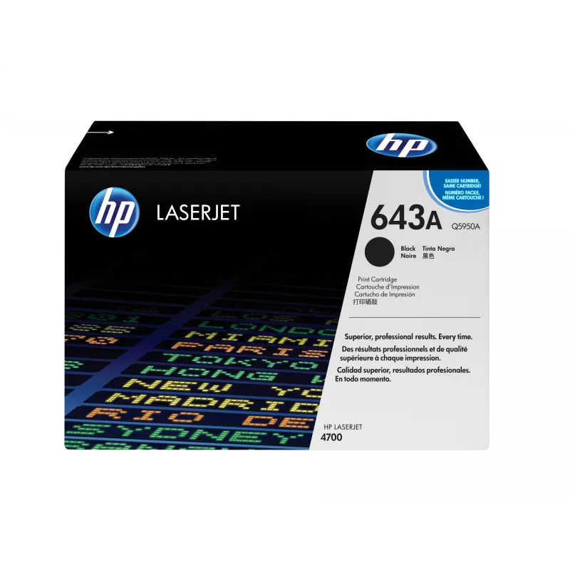 Tonerio kasetė HP 643A Q5950A 13000 puslapių Juoda
