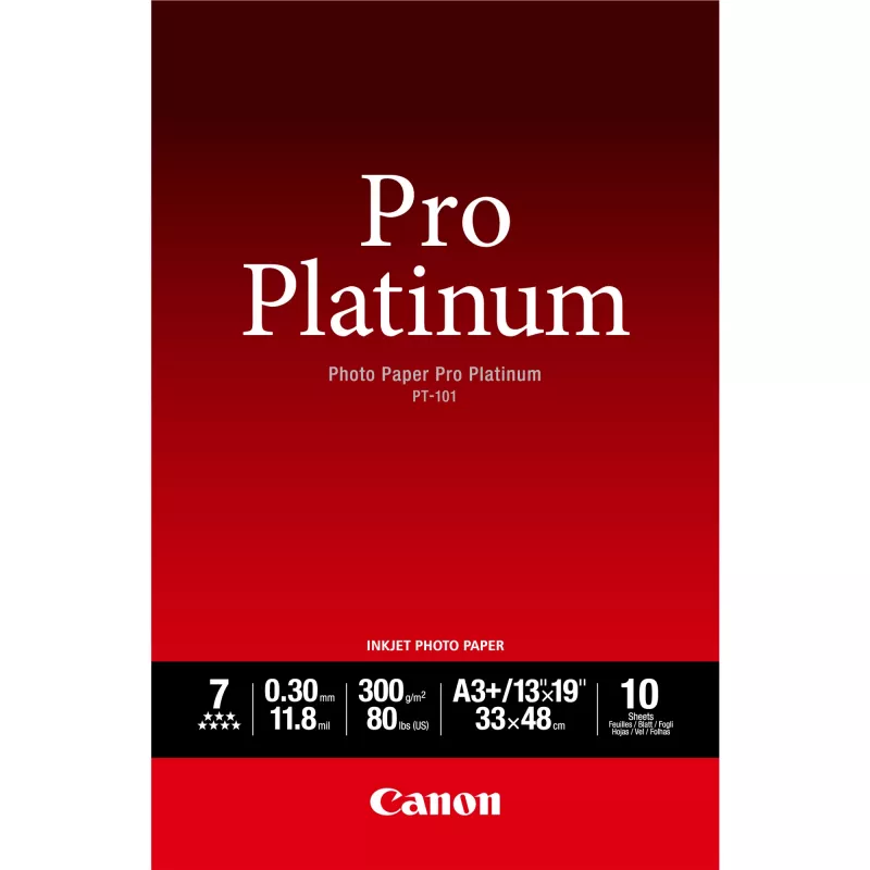 Canon PT-101 Pro Platinum fotopopierius A3 Plus - 10 lapų