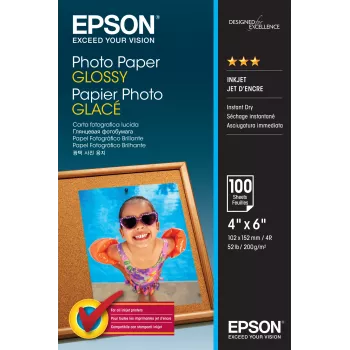 Epson Photo Paper Glossy - 10x15cm - 100 lapų