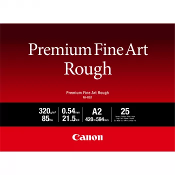 Canon FA-RG1 Premium Fine Art Rough popierius, A2, 25 lapai, 330 g/m², rašalinis, A2, 25 lapai, 540 µm, Canon ImagePROGRAF PRO-1000