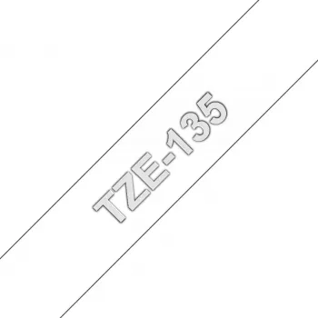 Etikečių gamybos juosta Brother TZE-135 12 mm juoda ant balto