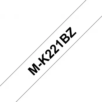 Brother M-K221BZ ženklinimo juosta, juoda ant balto
