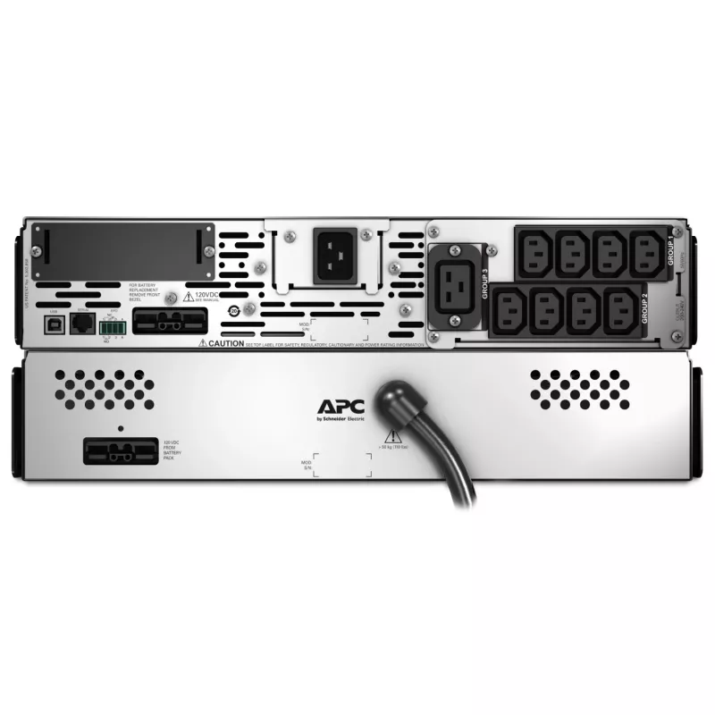 APC Smart-UPS X SMX2200RMHV2U - 2200VA, 8x C13 + 1x C19 lizdai, USB, praplečiamas veikimo laikas