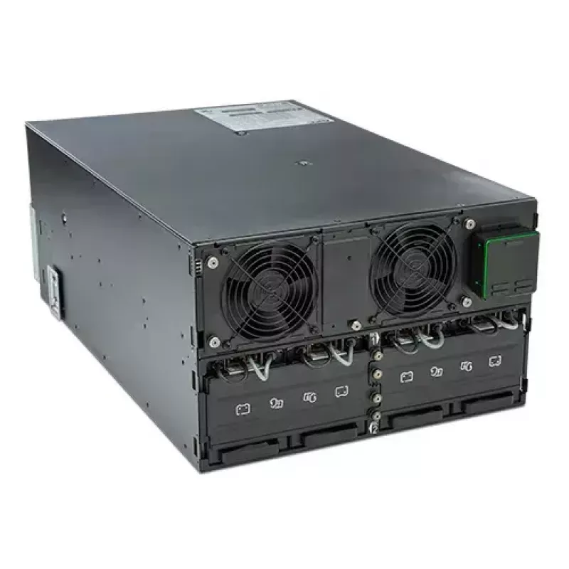 APC Smart-UPS On-Line SRT8KRMXLI - 8kW/VA, 6x C13 + 4x C19 + kietasis 1 fazės išėjimas, montuojamas į stelažą, įmontuota NMC