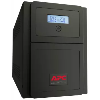 APC Easy UPS 1 Ph Line Interactive, 1500VA, Tower, 230V, 6 IEC C13 lizdai, AVR, Sausas kontaktas, LCD, be tinklo plokštės palaikymo