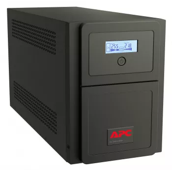 APC Easy UPS 1 fazės interaktyvusis, 750 VA, bokštinio tipo, 230 V, 6 IEC C13 lizdai, AVR, sausasis kontaktas, LCD, be tinklo plokštės palaikymo