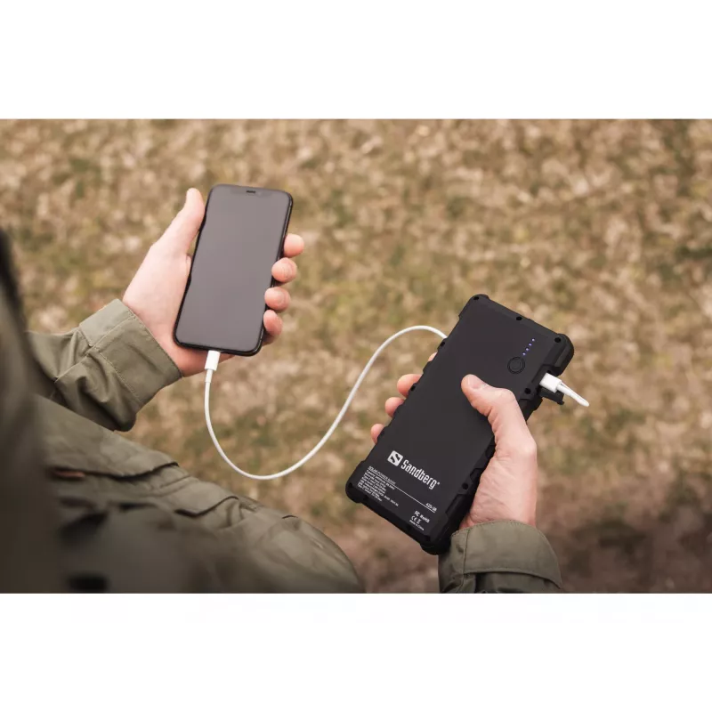 Išorinė baterija Sandberg Outdoor Solar Powerbank 24000