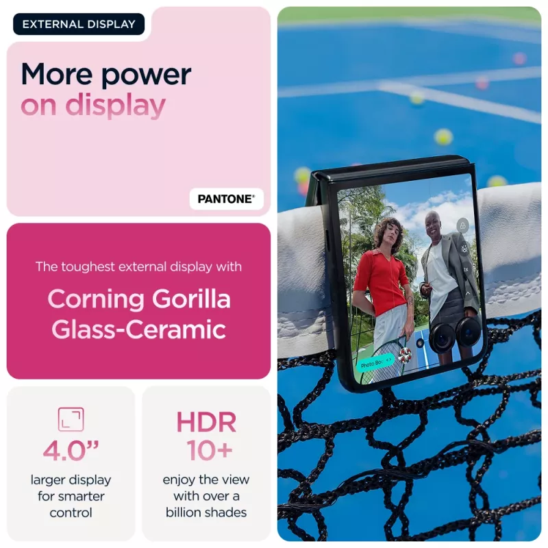 Motorola razr 60 ultra 17,7 cm (6,96 colio) dviejų SIM kortelių „Android 15“ 5G USB Type-C 16 GB 512 GB 4700 mAh rožinė