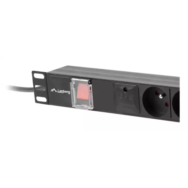 PDU Lanberg PDU-05E-0200-BK 5 kintamosios srovės lizdų 1U juodas