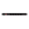 PDU Lanberg PDU-05E-0200-BK 5 kintamosios srovės lizdų 1U juodas
