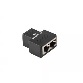 Kabelio skirstytuvas Lanberg ADS-RJ45-2RJ45-OS juodas