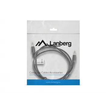 Garso kabelis LANBERG 3,5 mm vyriškas–vyriškas 1,2 m juodas