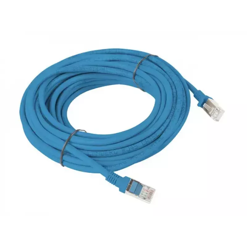 Tinklo komutacinis kabelis LANBERG Cat5e U/UTP 30 m RJ-45 į RJ-45 mėlynas