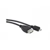 USB 2.0 kabelis LANBERG OEM-0006 — USB A į Micro-USB B, 0,15 m, juodas