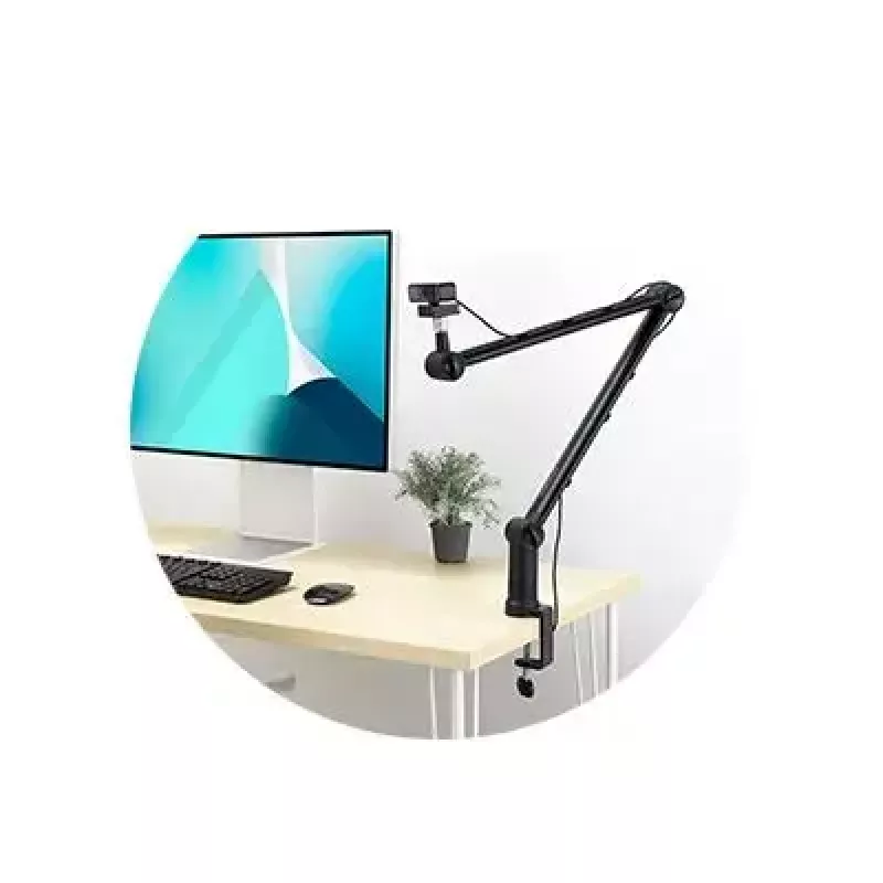 Mikrofono stovas su strypu Kensington A1020, tvirtinamas prie stalo, juodas