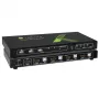 Techly 4x1 USB HDMI 4Kx2K IDATA KVM-HDMI4U KVM komutatorius juodas