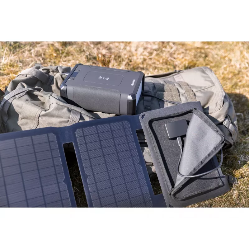 Sandberg Solar Charger 40W QC3.0+PD+DC, lauko, saulės, juoda