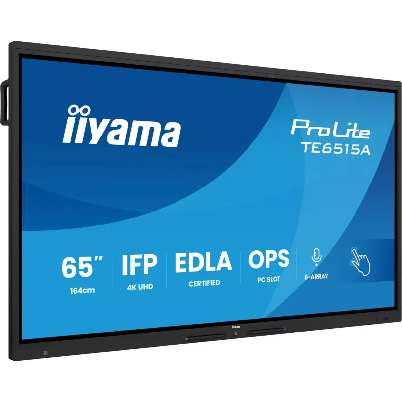Monitorius iiyama TE6515A-B1AG 65 colių 4K UHD lietimui jautrus ekranas
