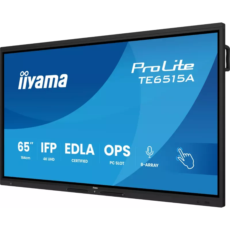 Monitorius iiyama TE6515A-B1AG 65 colių 4K UHD lietimui jautrus ekranas