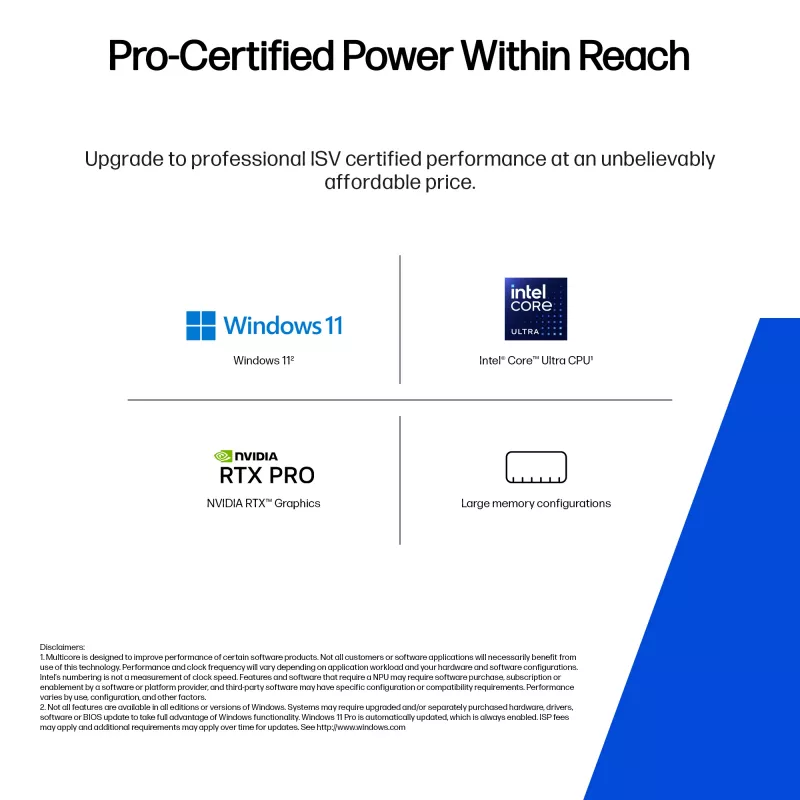 HP Zbook X G1i Intel Core Ultra 7 255H 40,6 cm (16 colių) WUXGA 32 GB DDR5-SDRAM NVIDIA RTX PRO 2000 Blackwell Wi-Fi 7 (802.11be) Windows 11 Pro AI darbo stotis, AI kompiuteris